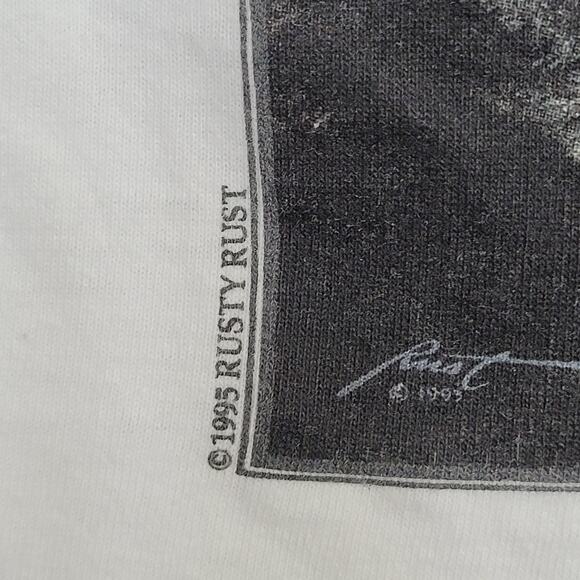 Vintage 1995 Native American Shirt Large 21x27 Audubon-Illusions - Picture 4 of 15